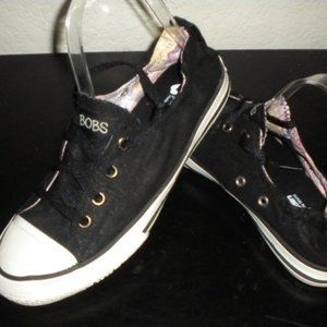 BOBS from Skechers Black and White Sneakers